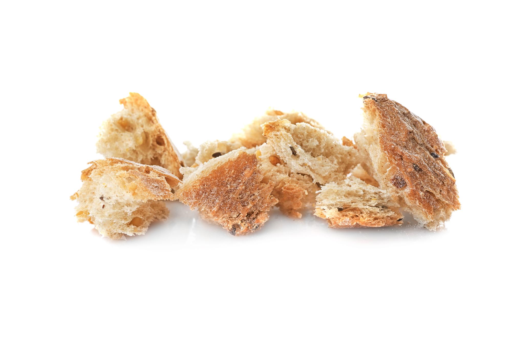 Close-up of artisan bread texture